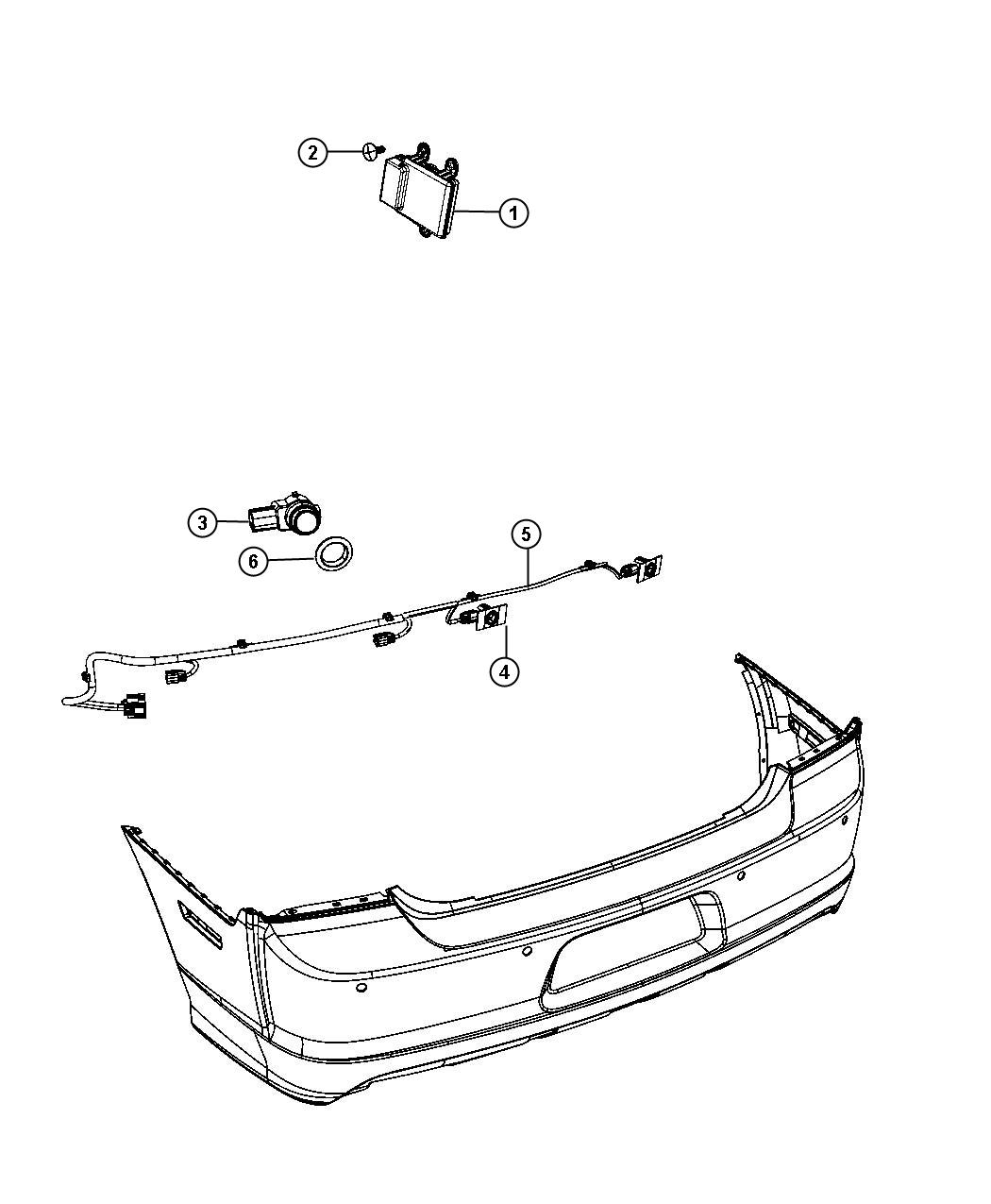 Diagram Park Assist. for your 2004 Ram 1500   