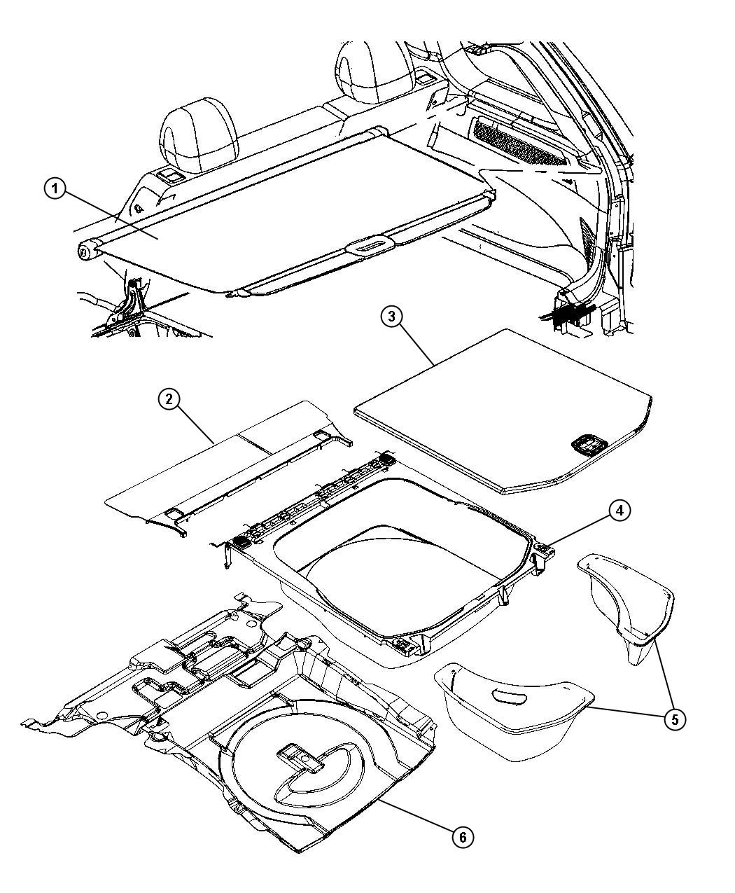 Load Floor, Cargo. Diagram