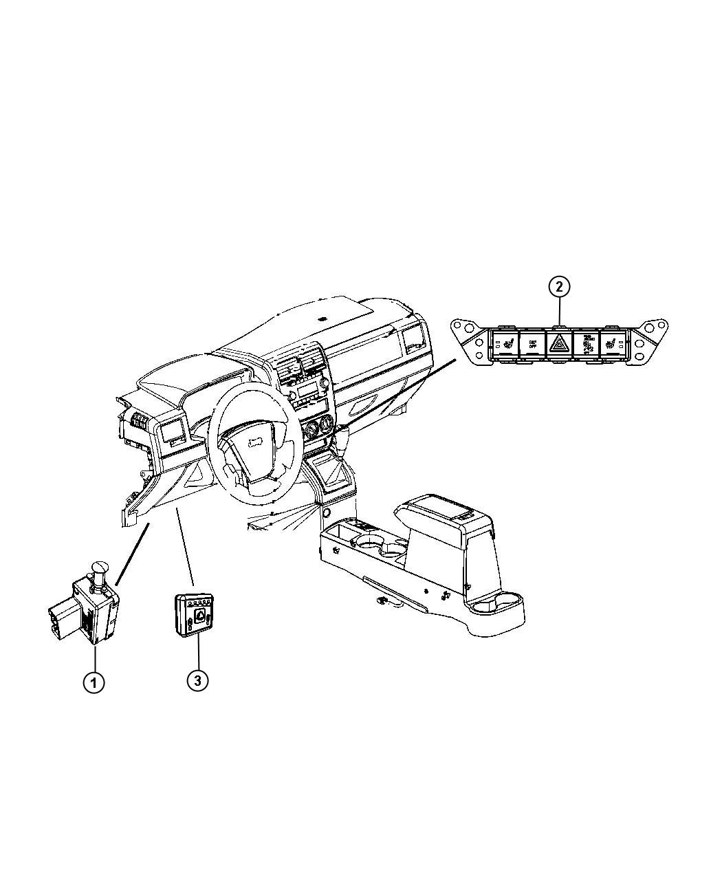 Diagram Switches Instrument Panel. for your Dodge