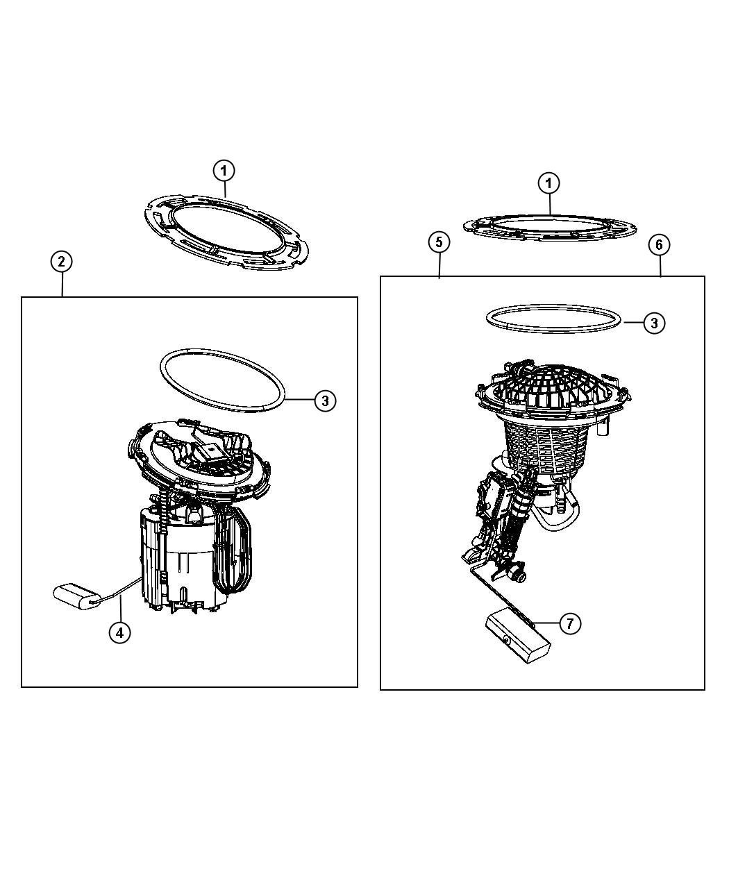 Diagram Fuel Pump Module. for your 2012 Dodge Challenger  SRT8 