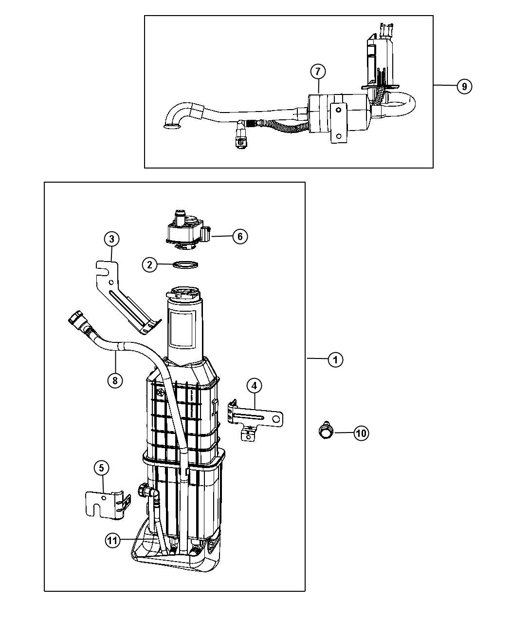 Diagram Vapor Canister. for your Dodge Ram 1500  