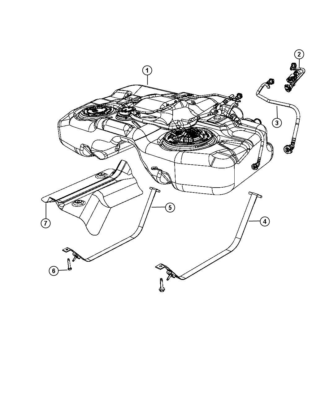 Diagram Fuel Tank. for your 2003 Chrysler 300  M 