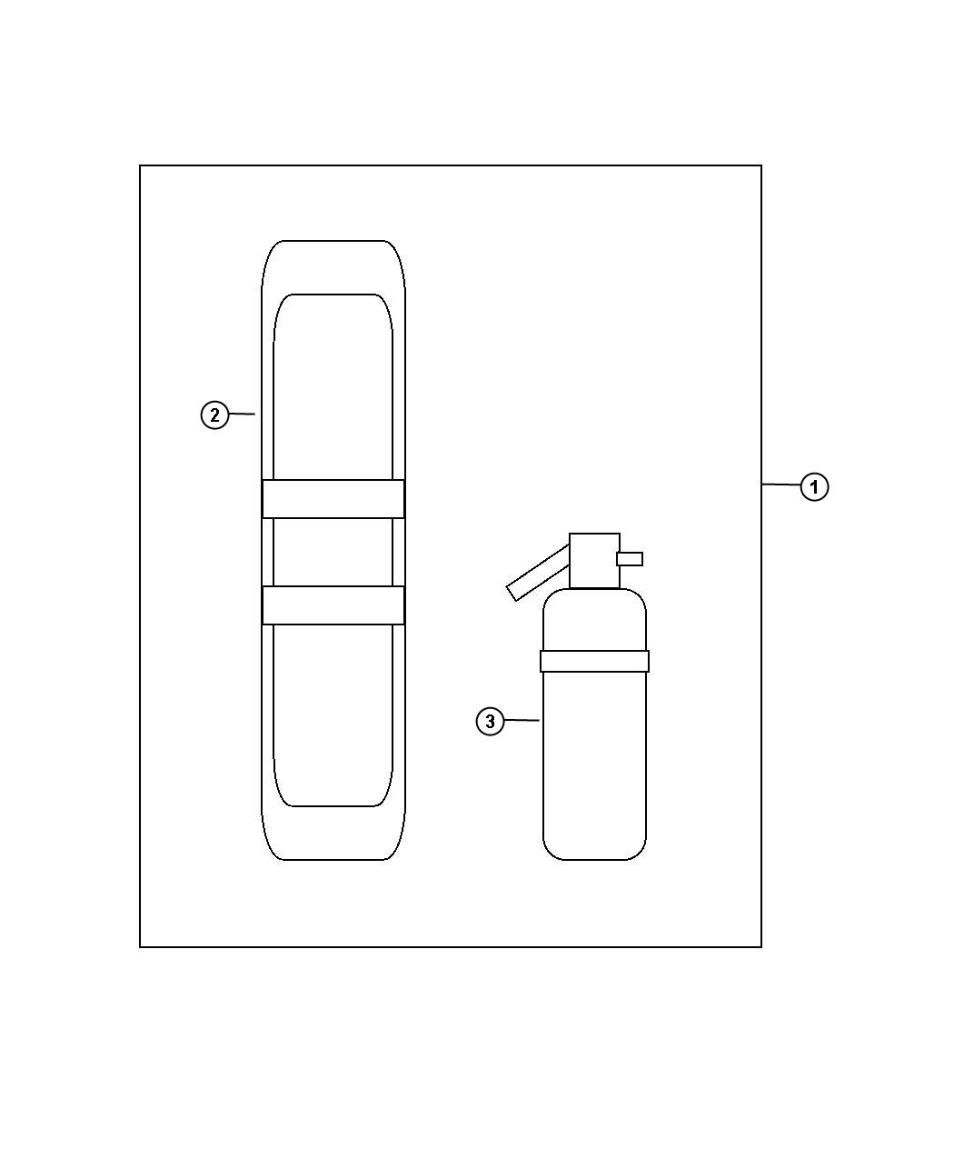 Diagram Emergency Kit. for your 2004 Chrysler 300 M  