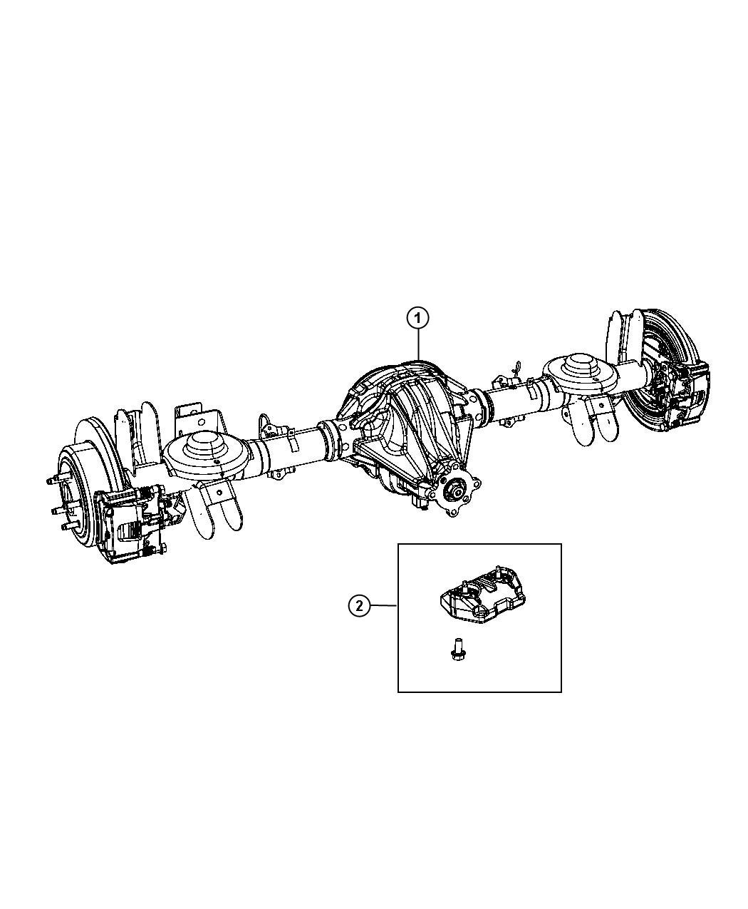 Diagram Axle Assembly. for your Jeep Liberty  