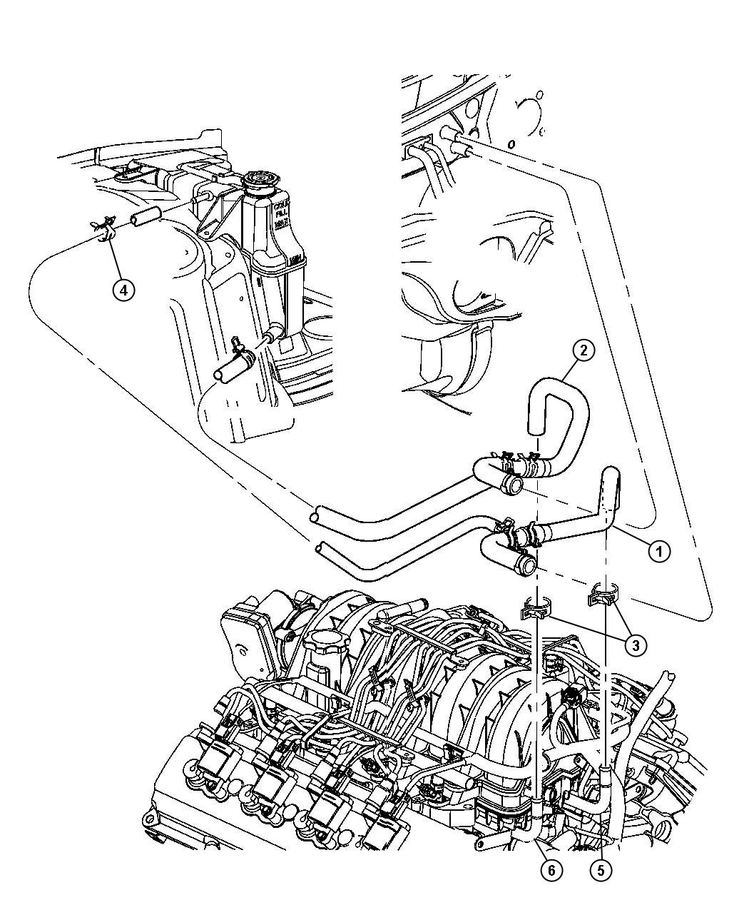 Diagram Heater Plumbing. for your Chrysler