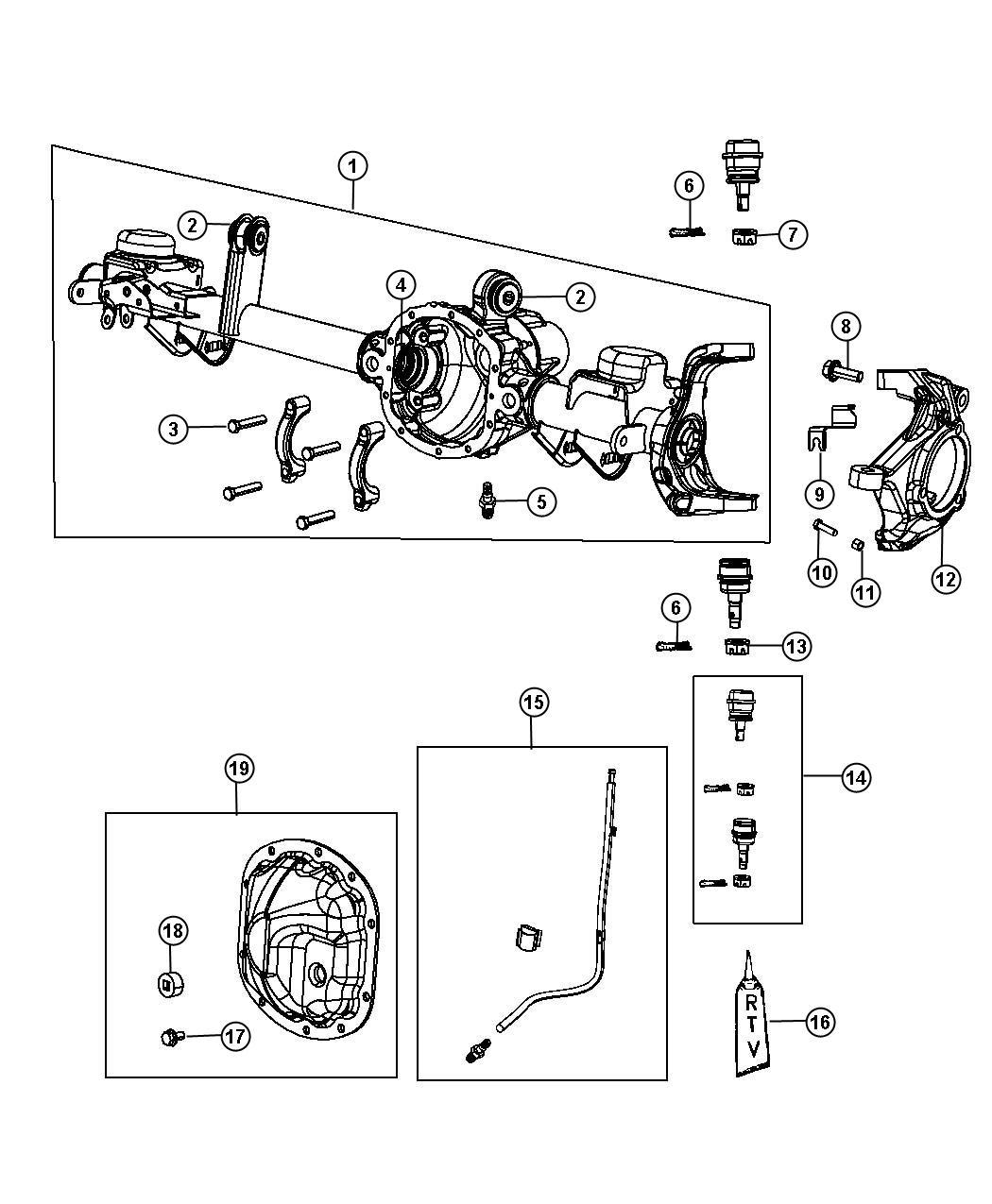 Diagram Housing and Vent. for your Jeep Wrangler  