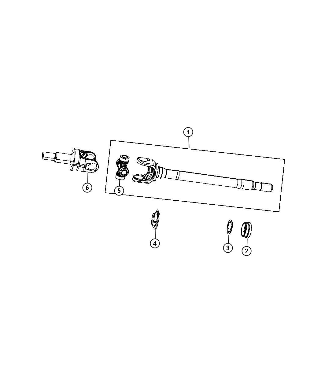 Diagram Shaft, Axle. for your Jeep Wrangler  