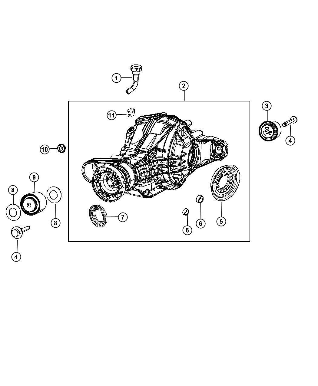 Diagram Axle Assembly and Components. for your Chrysler 300  M