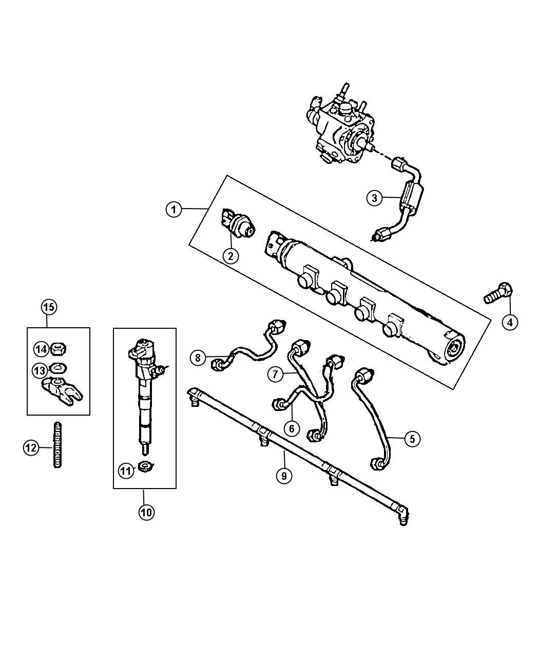 Fuel Rail. Diagram