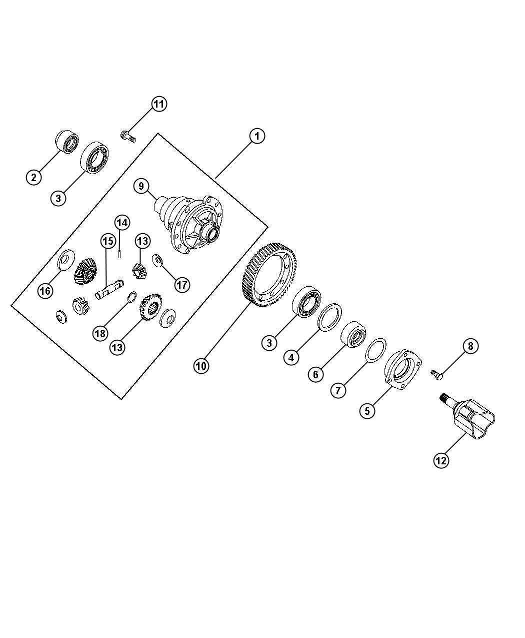 Diagram Differential. for your Fiat 500  