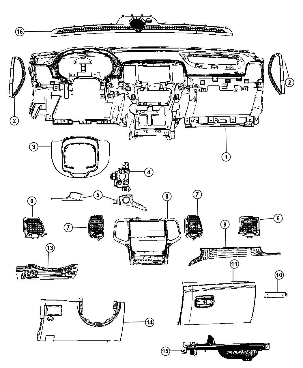 Instrument Panel. Diagram