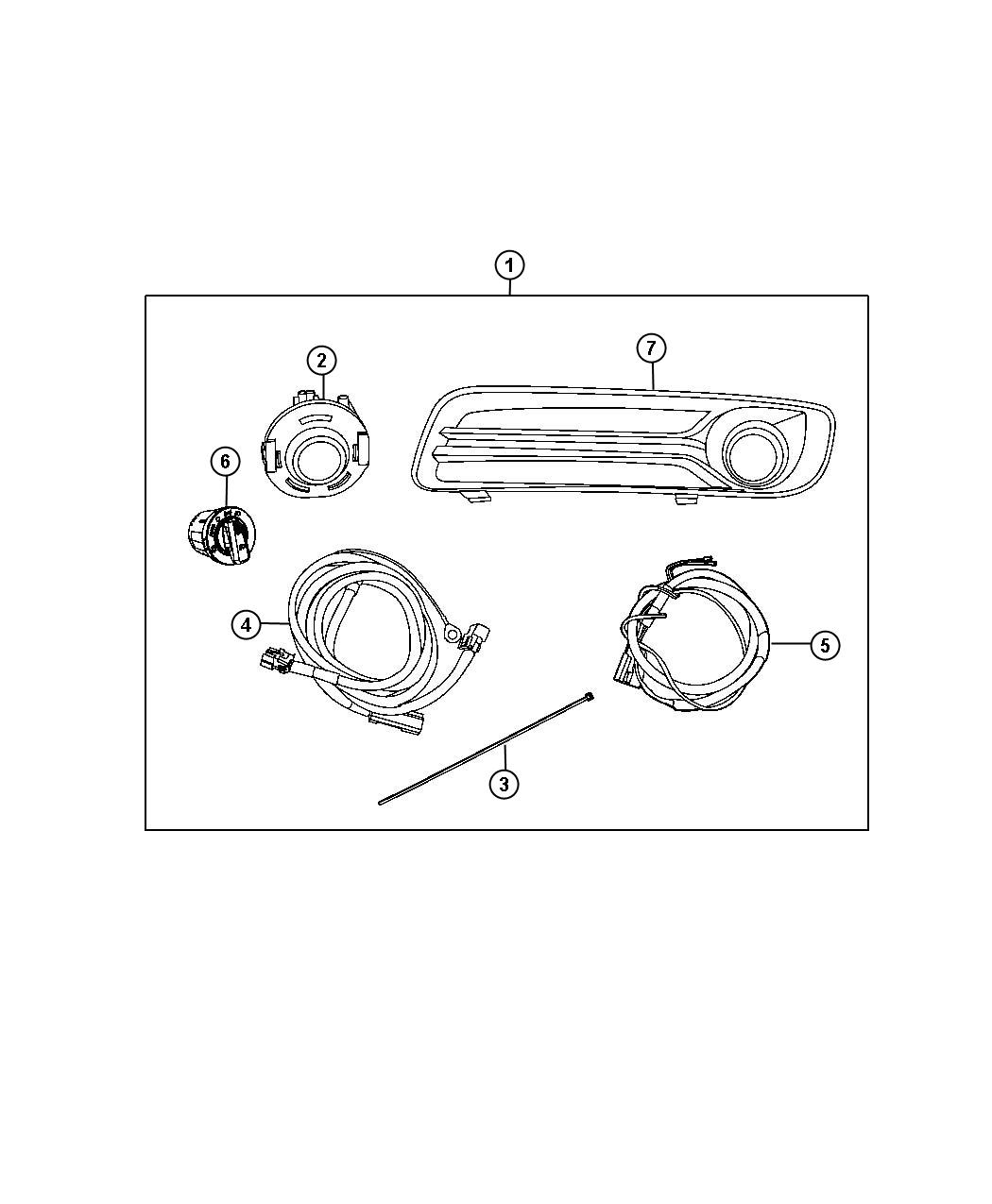 Diagram Light Kit, Fog. for your Chrysler