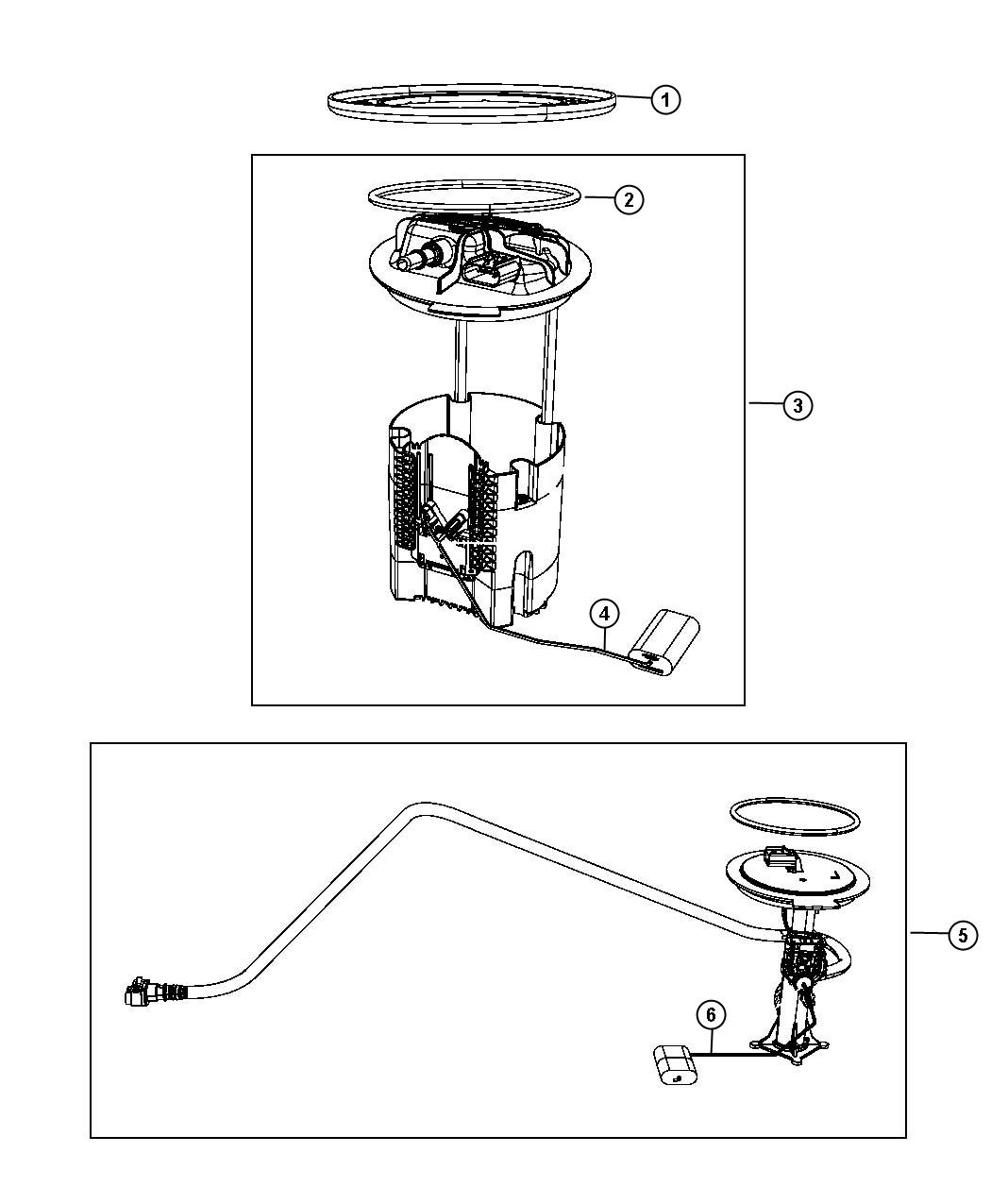 Diagram Fuel Pump and Sending Unit. for your 1997 Jeep Grand Cherokee   