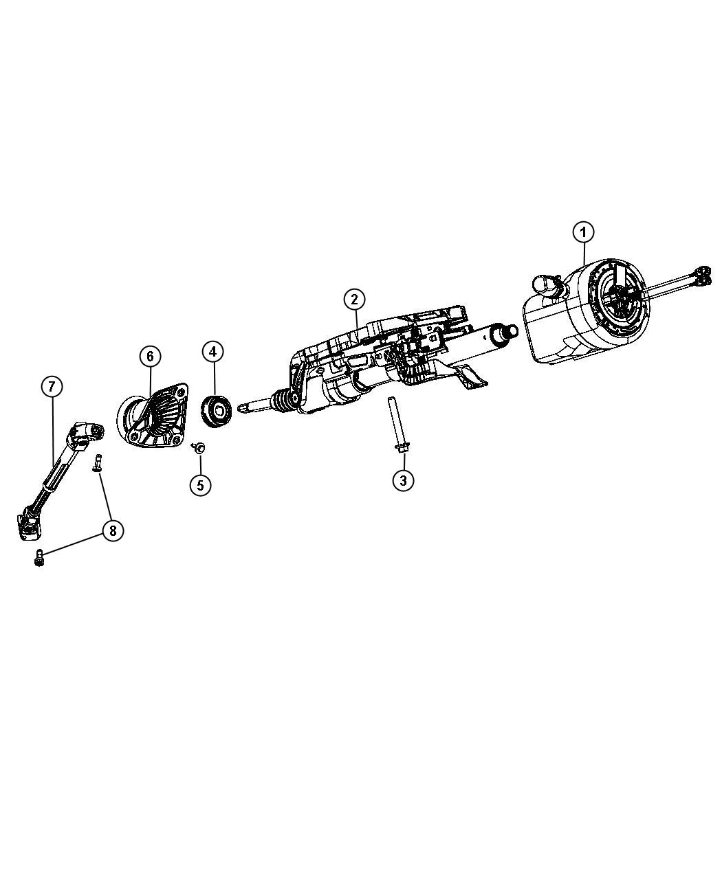 Diagram Steering Column. for your 2003 Jeep Grand Cherokee   