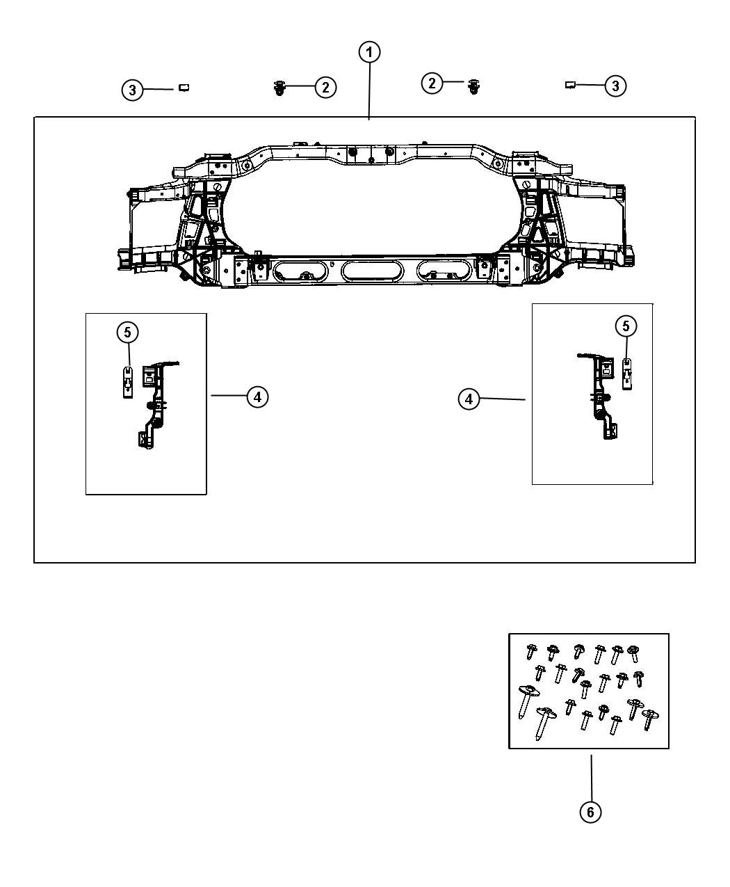 Radiator Support. Diagram