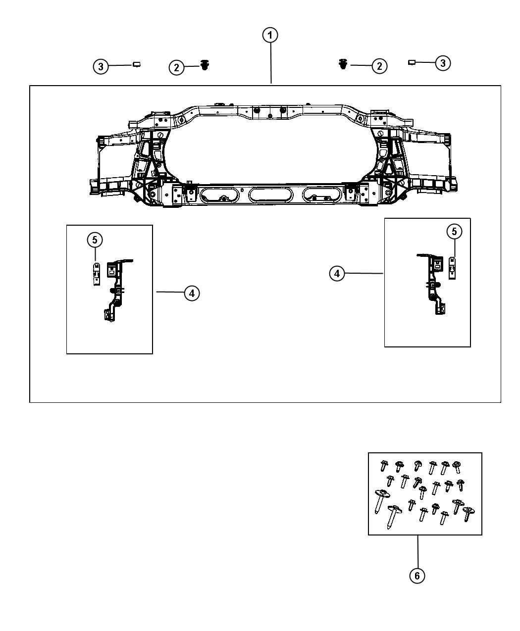 Radiator Support. Diagram