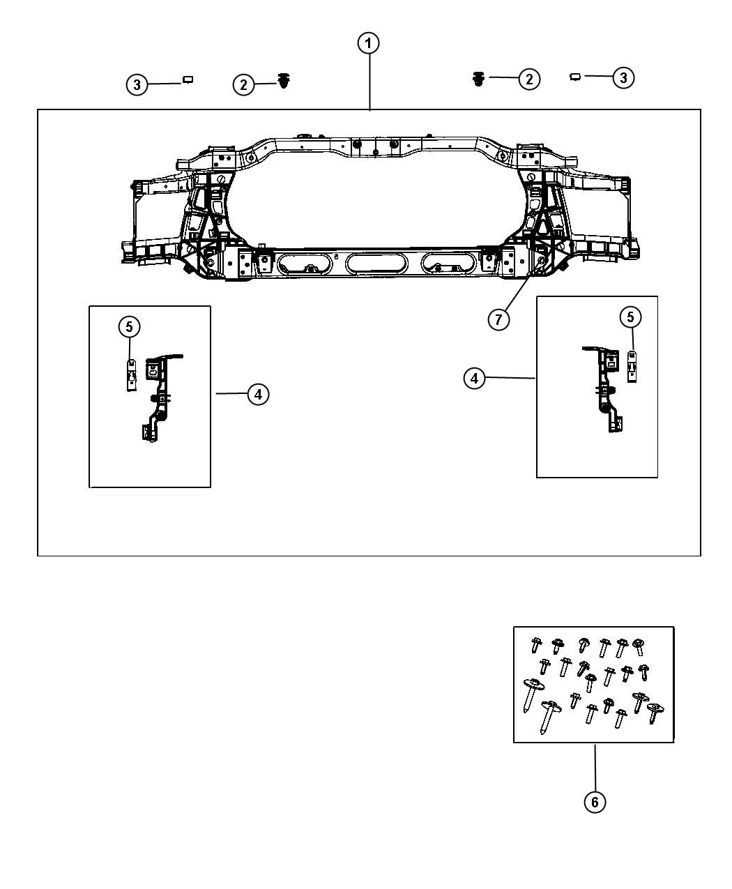 Radiator Support. Diagram