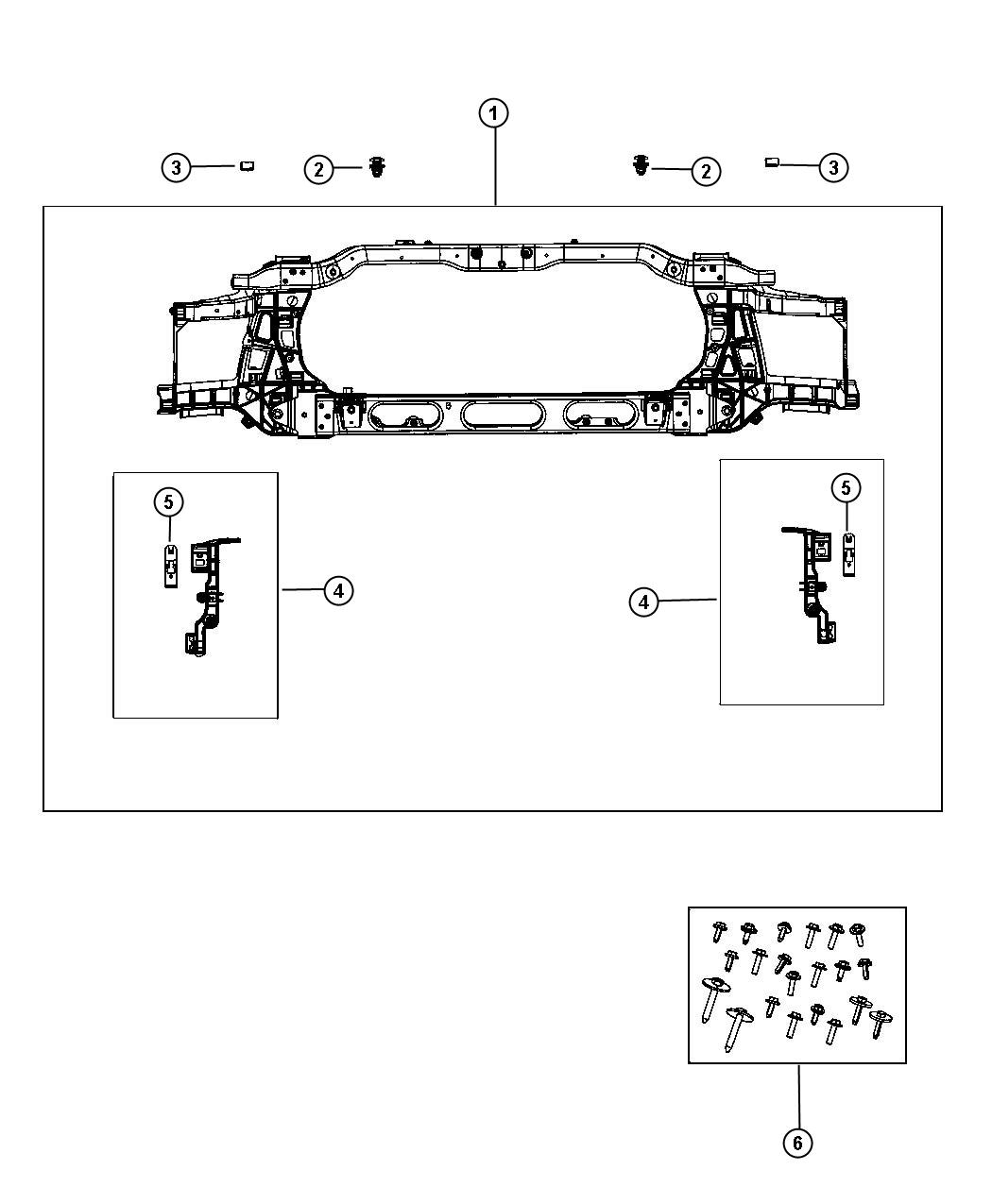 Radiator Support. Diagram