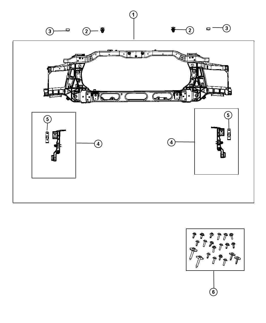 Radiator Support. Diagram