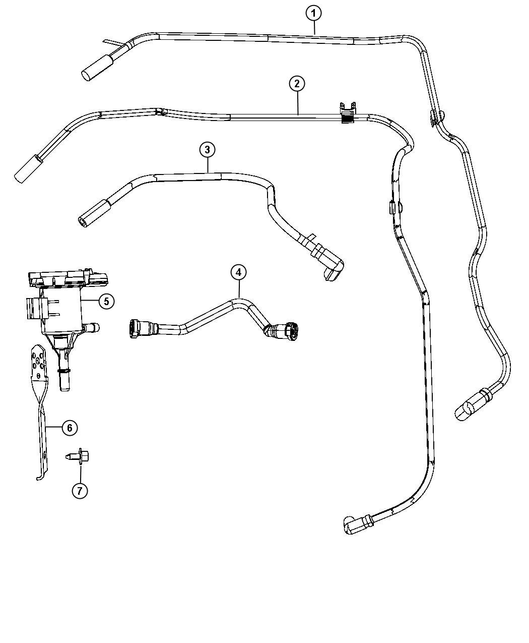 Diagram Emission Control Vacuum Harness. for your Dodge