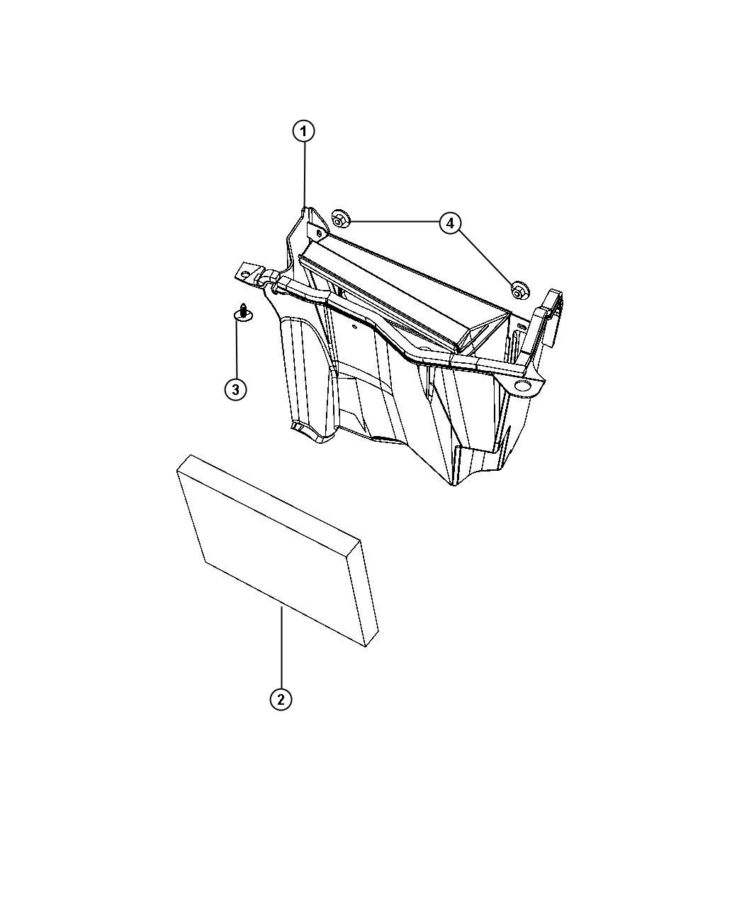 Diagram Cabin Air Filter. for your Dodge Challenger  