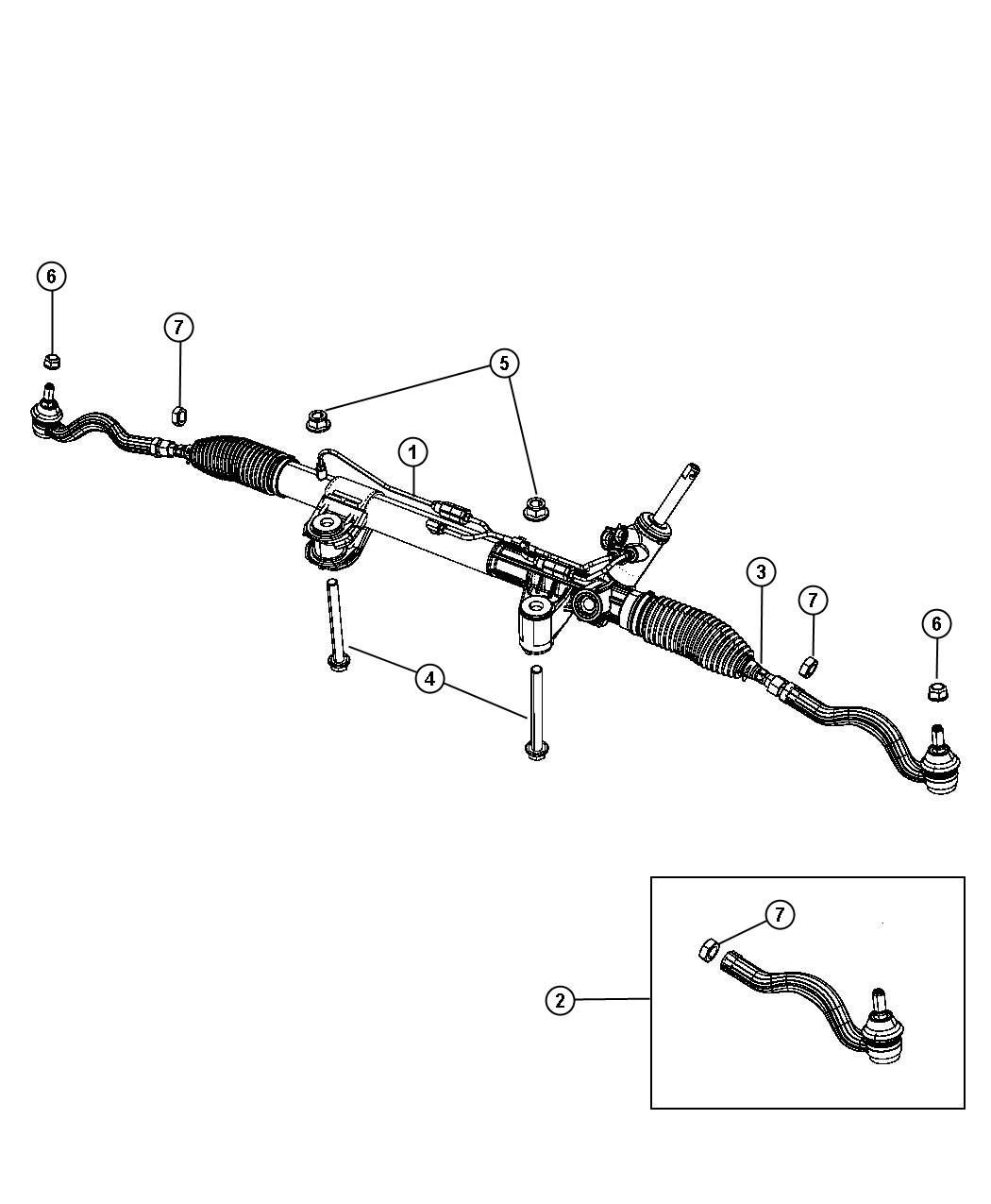 Gear Rack and Pinion. Diagram