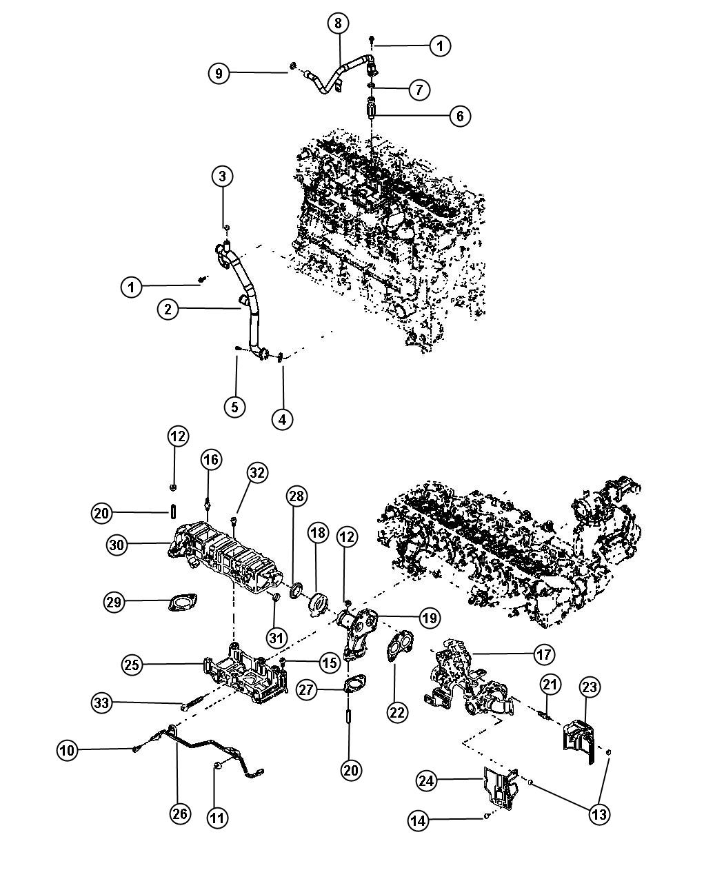 EGR Cooling System. Diagram