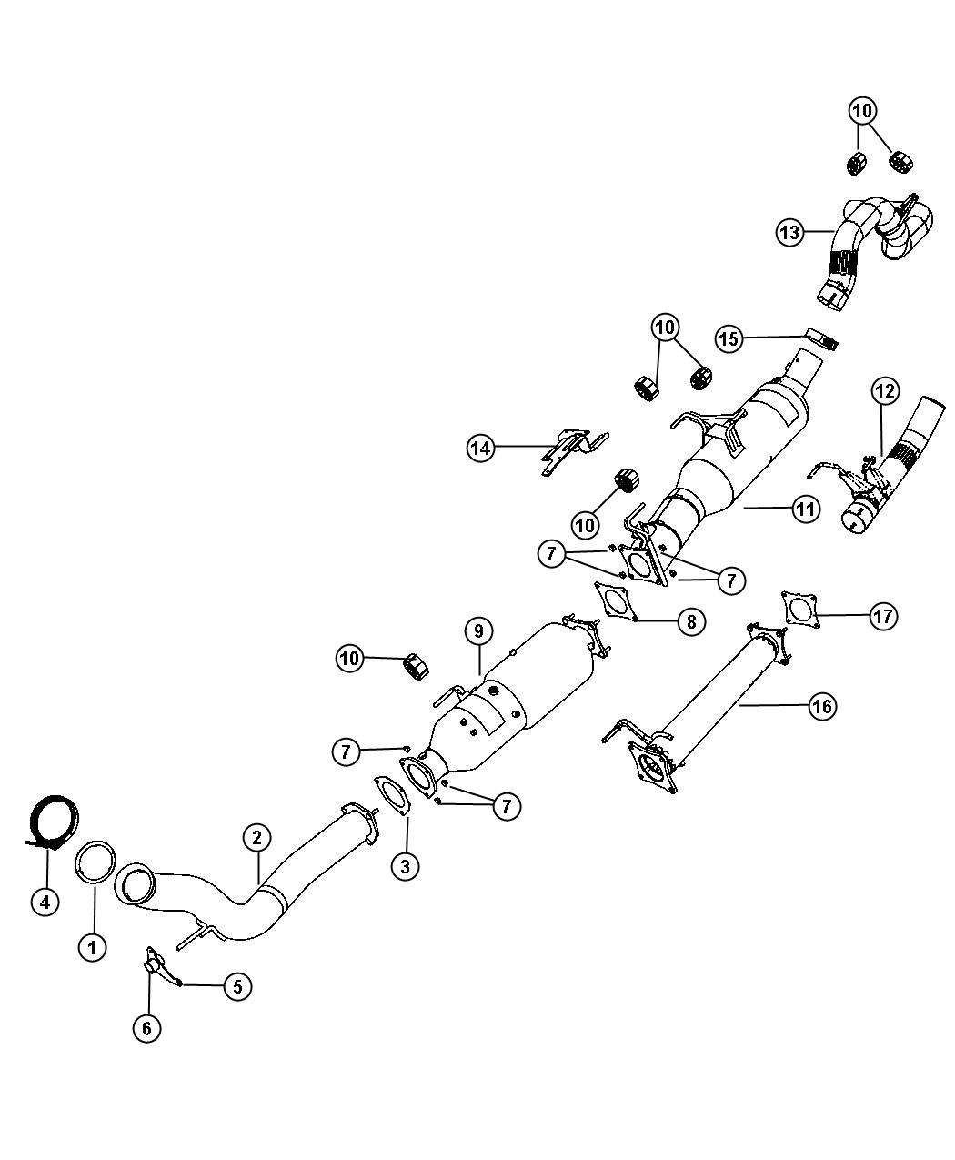 Exhaust System. Diagram