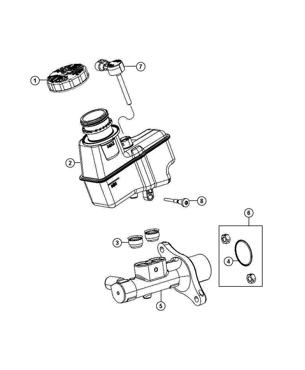 Master Cylinder. Diagram