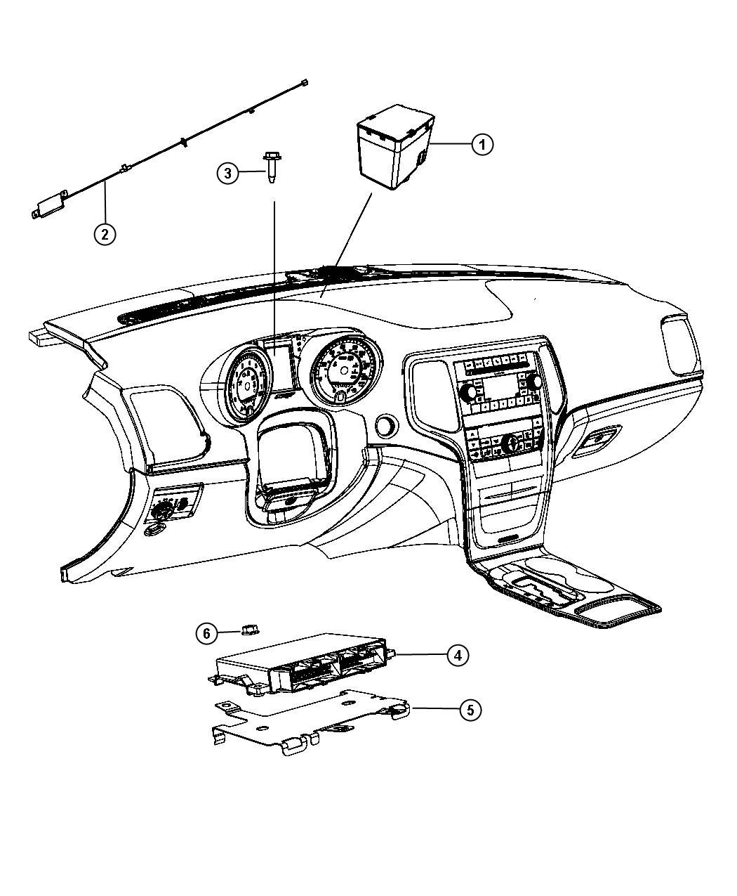 Diagram Modules, Instrument Panel. for your Dodge