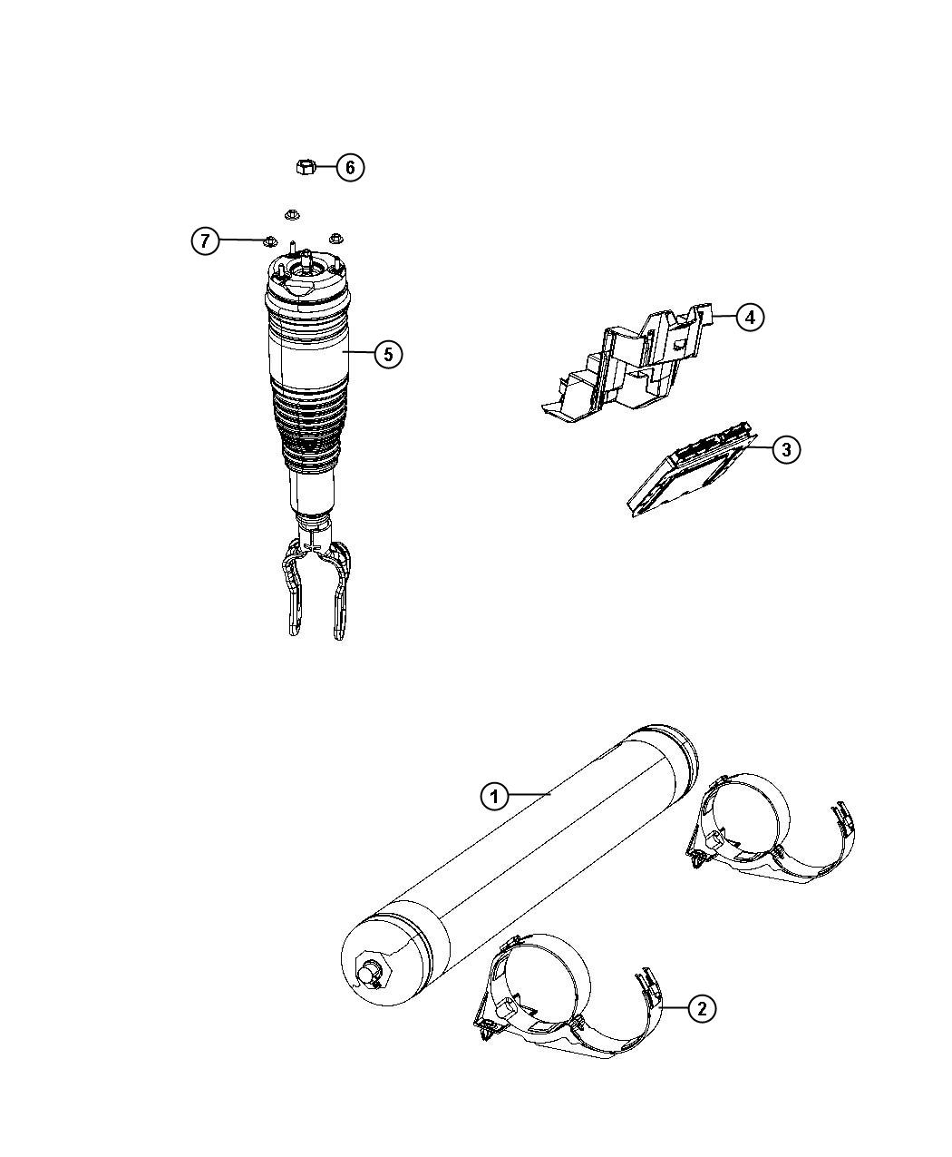 Diagram Quadra-Lift (TM) Air Suspension. for your Fiat