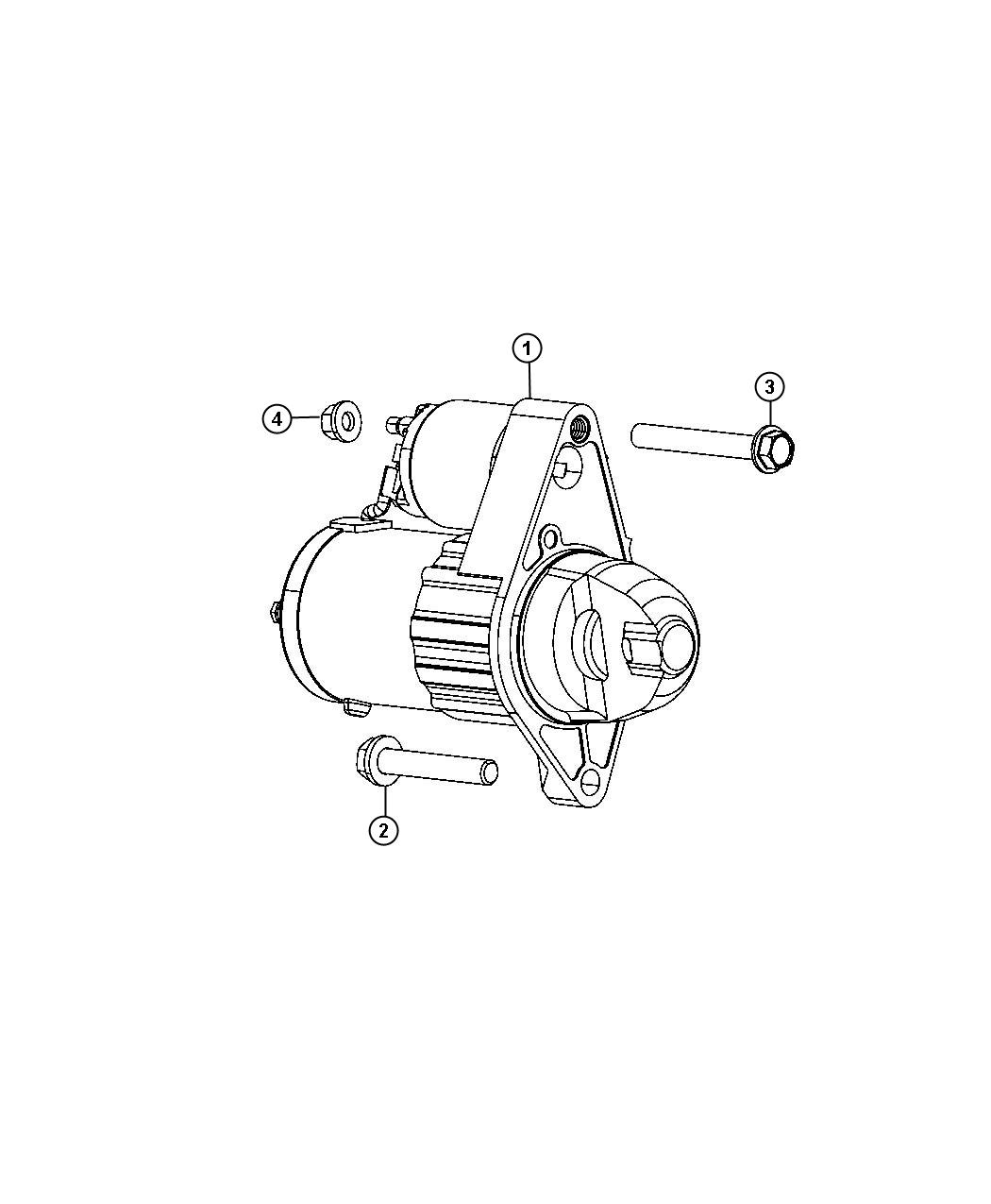 Diagram Starter, 2.0L [2.0L I4 DOHC WGE Engine]. for your 1999 Chrysler 300  M 