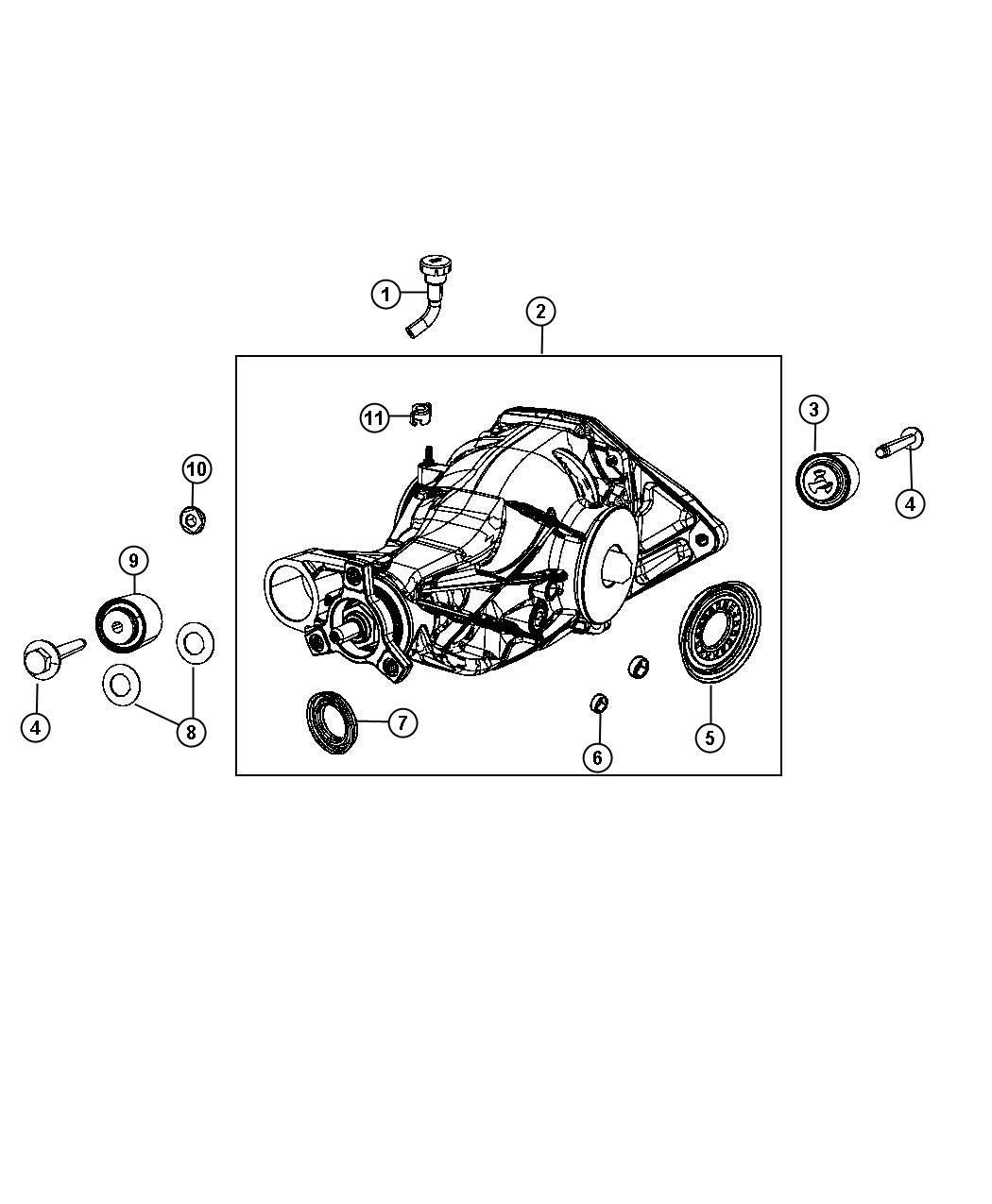 Axle Assembly and Components. Diagram