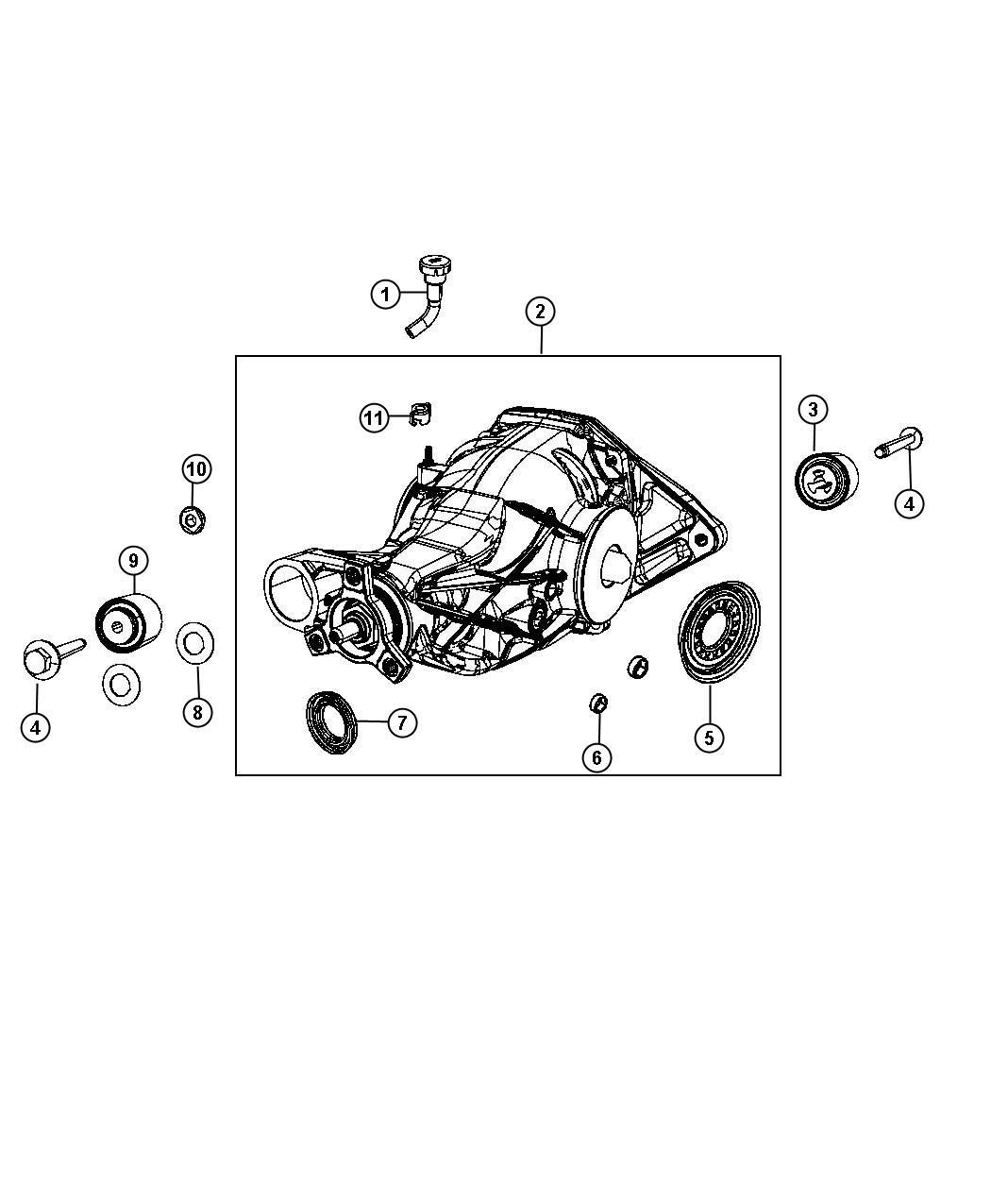 Axle Assembly and Components. Diagram