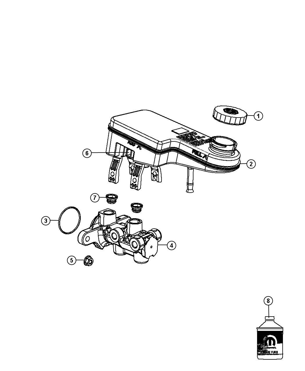 Diagram Master Cylinder. for your Chrysler 300  M