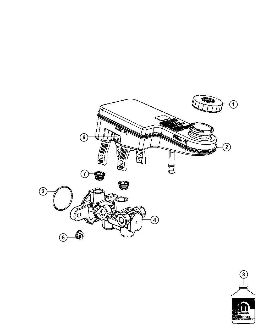 Diagram Master Cylinder. for your Chrysler 300  M