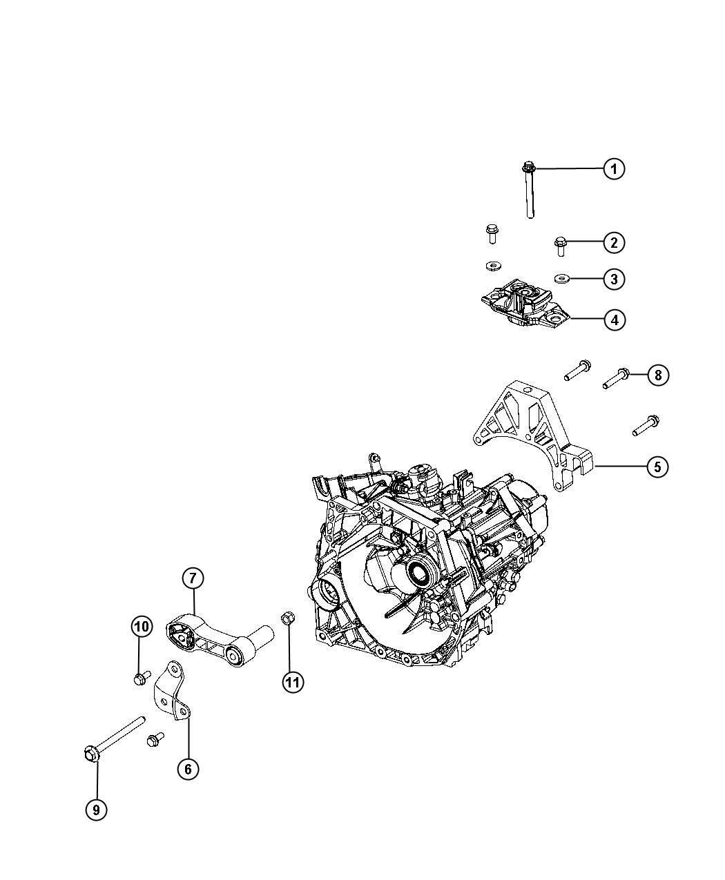 Diagram Mounting Support. for your 2003 Chrysler 300  M 