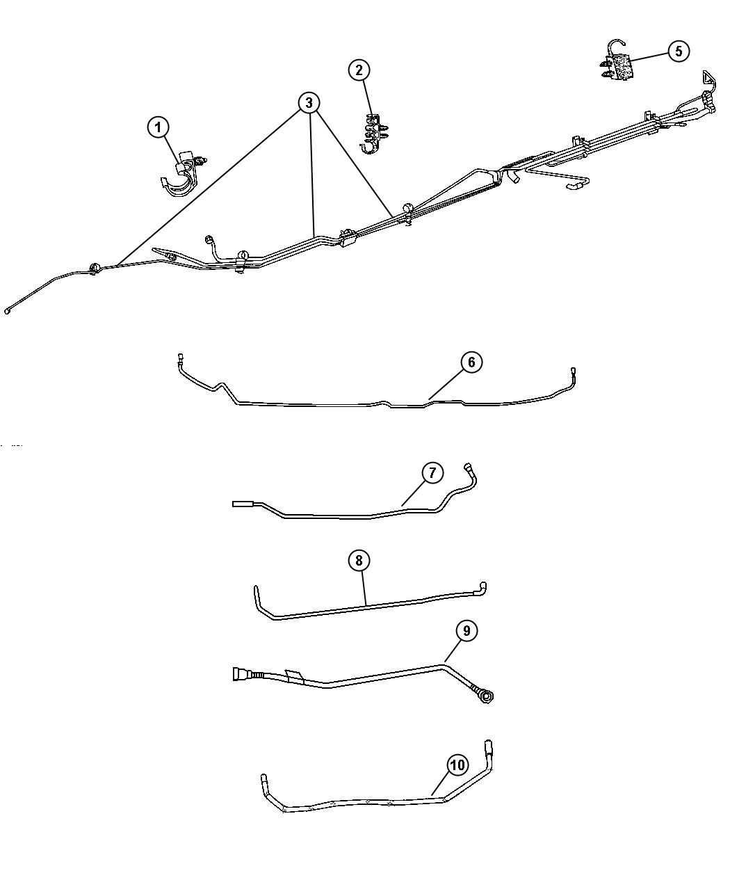 Fuel Lines Rear. Diagram