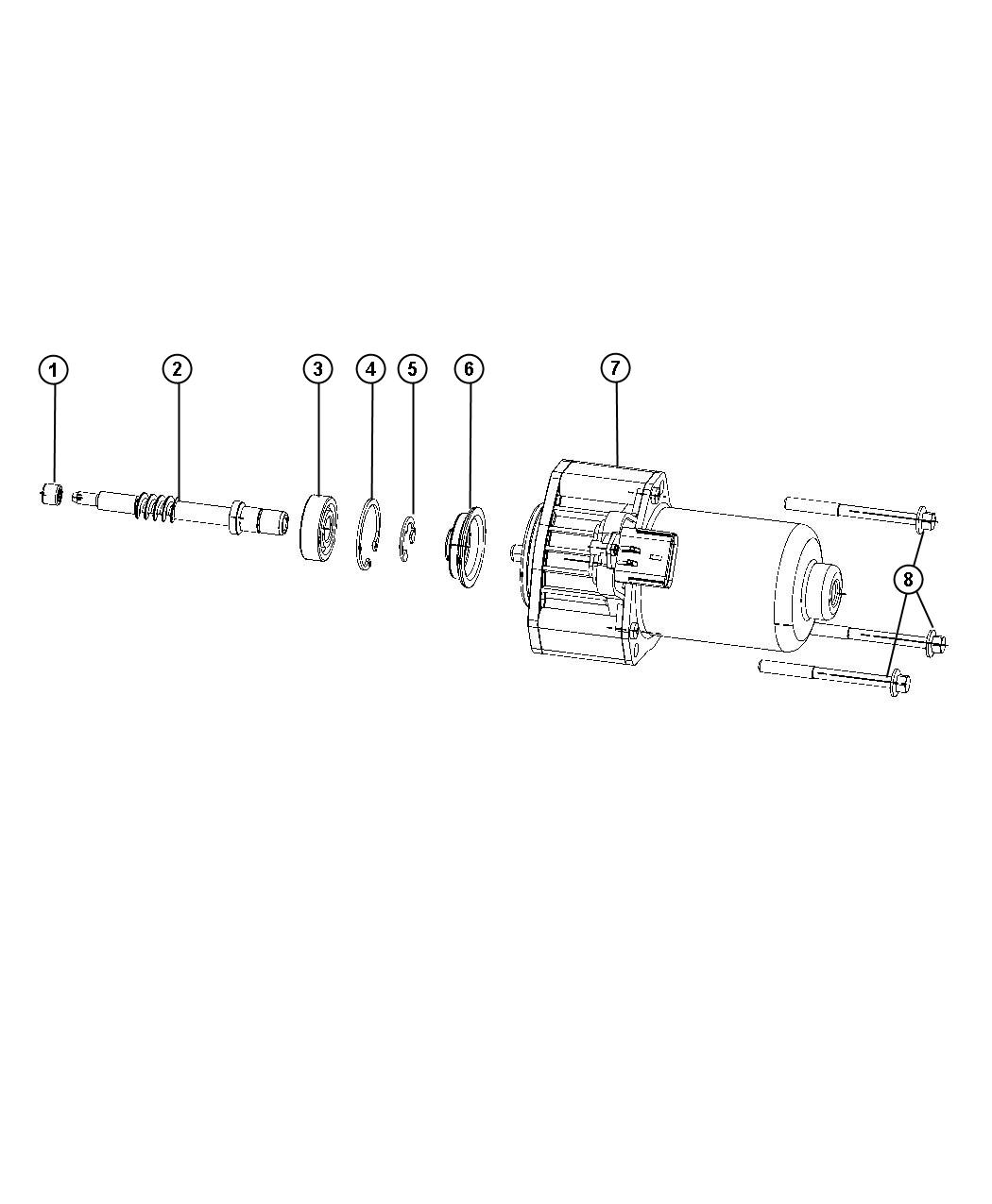 Diagram Gear Shift Motor MP3023. for your Jeep