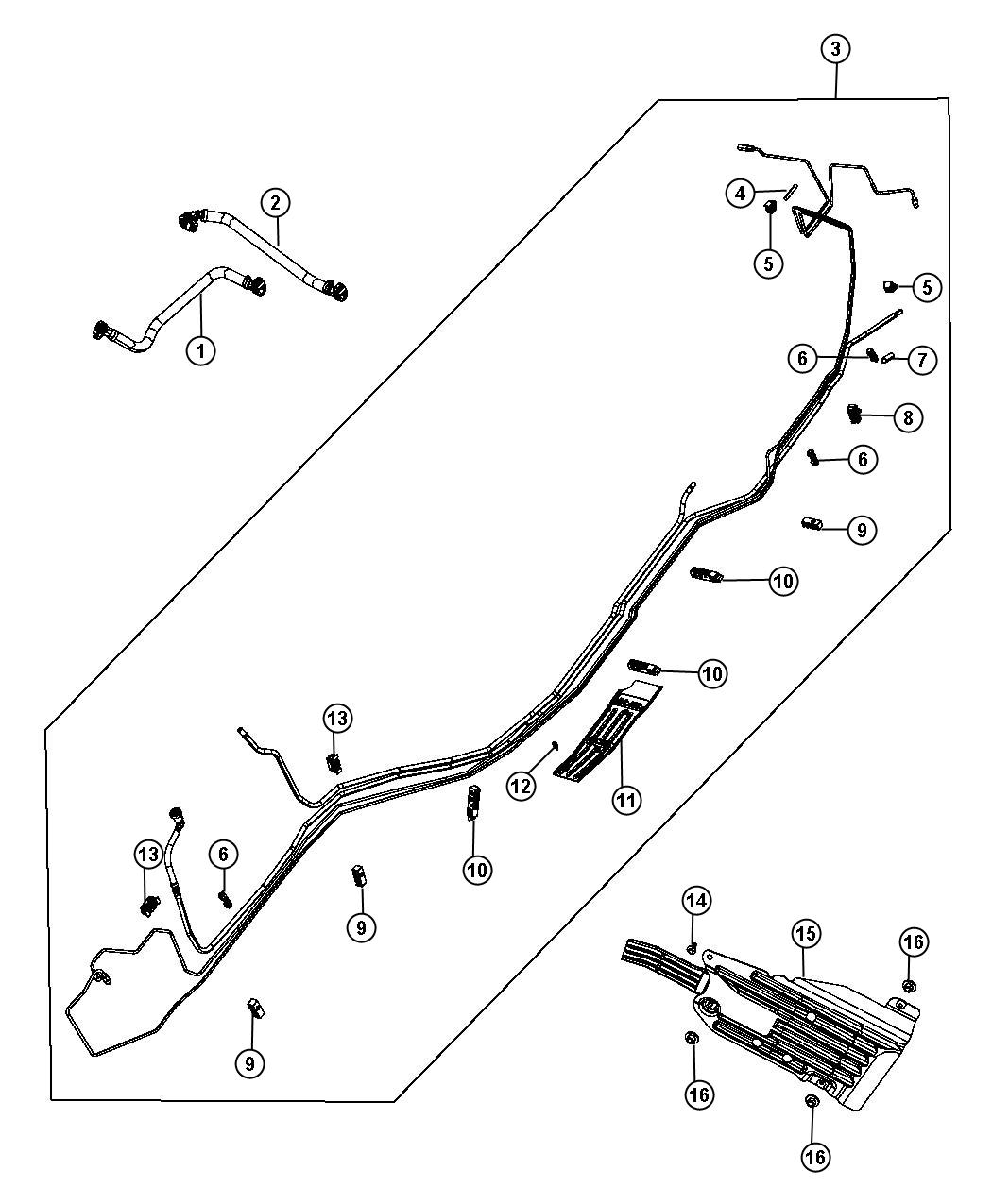 Diagram Fuel Lines. for your 2000 Jeep Grand Cherokee   