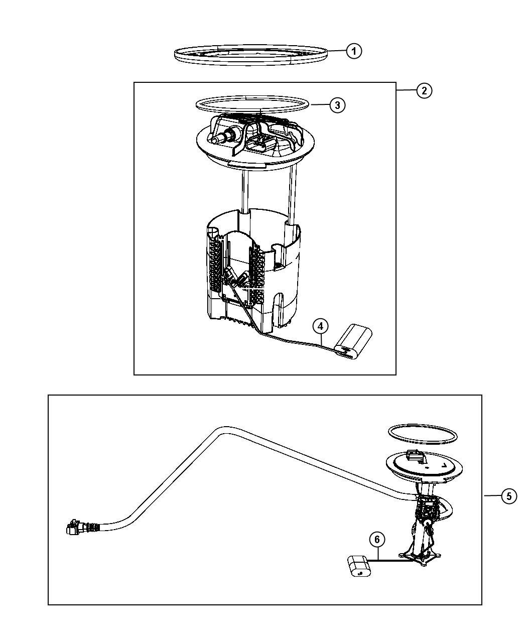 Diagram Fuel Pump Module. for your 2001 Jeep Grand Cherokee   