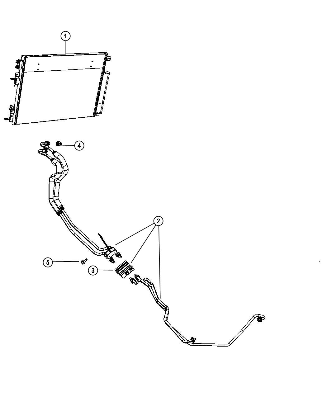 Diagram Transmission Cooler and Lines. for your Chrysler