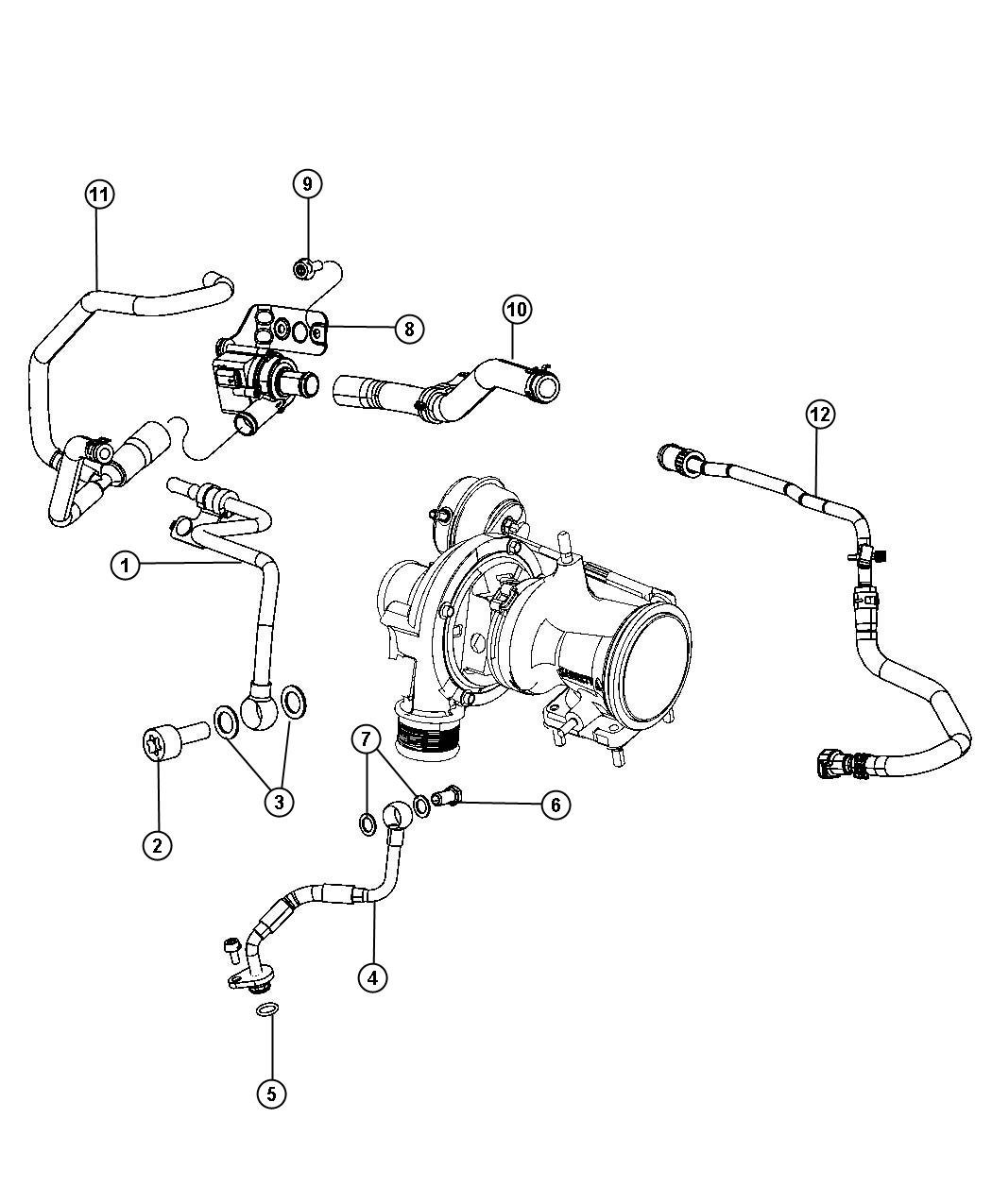 Diagram Turbocharger Cooling System. for your 2002 Chrysler 300  M 