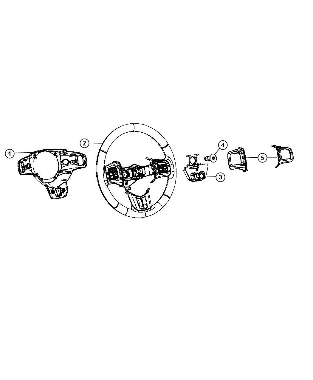 Diagram Steering Wheel Assembly. for your Ram 3500  