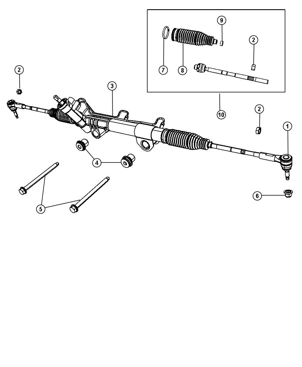 Gear Rack And Pinion. Diagram