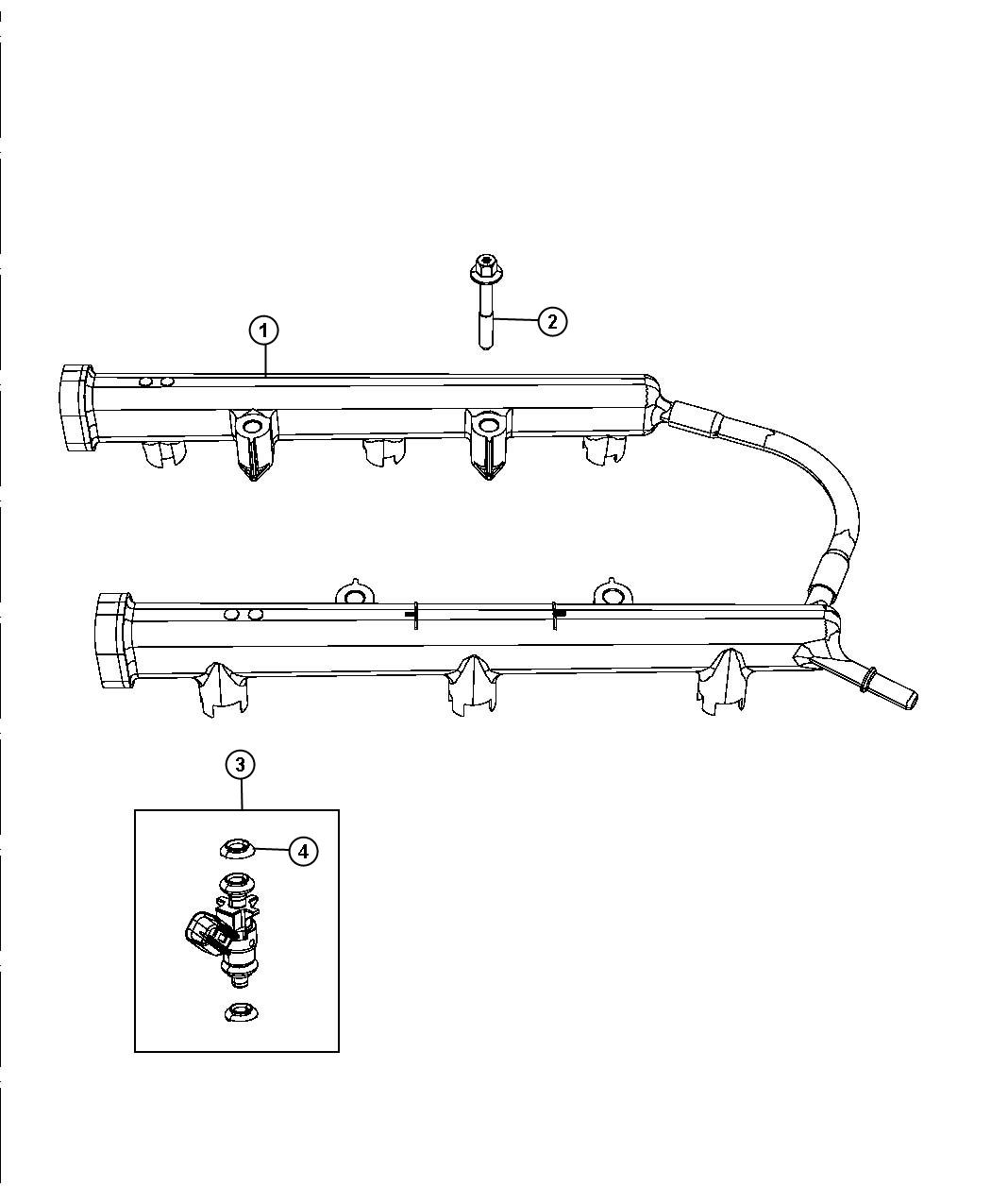 Diagram Fuel Rail. for your 2017 Chrysler 200 LX  