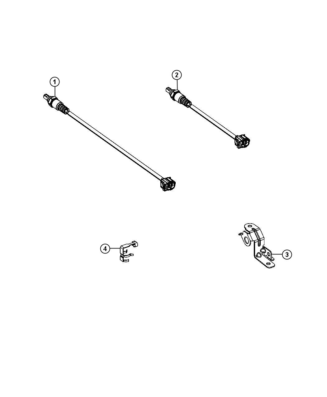 Diagram Sensors, Oxygen. for your 1998 Dodge Stratus   