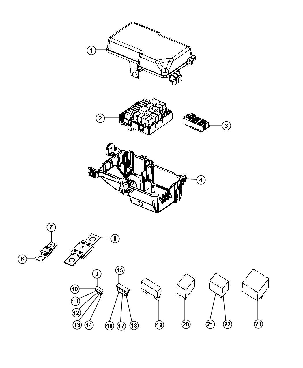 Diagram Power Distribution Center. for your Dodge Dart  