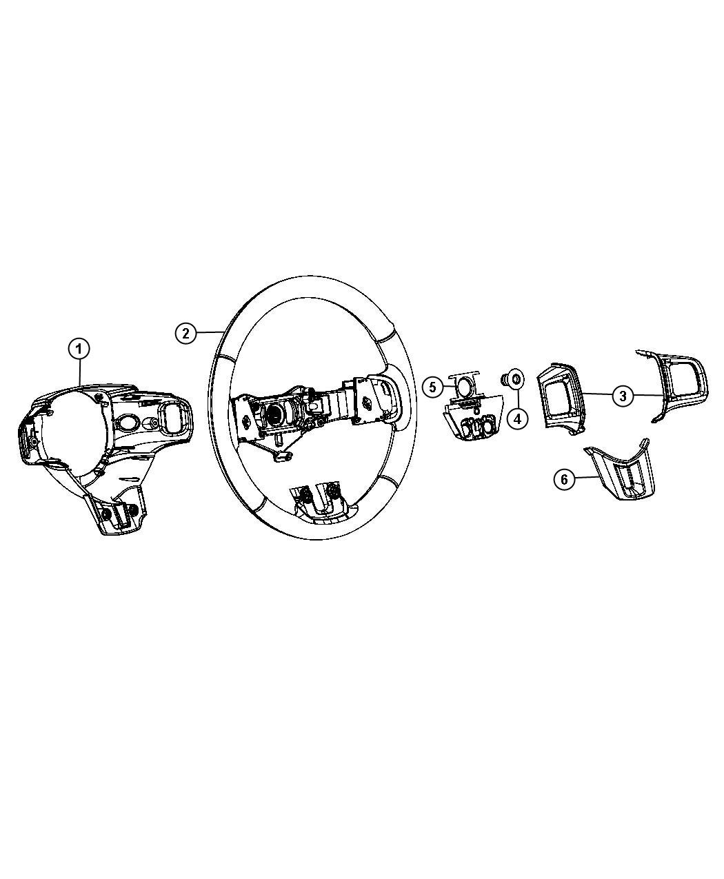 Steering Wheel Assembly. Diagram