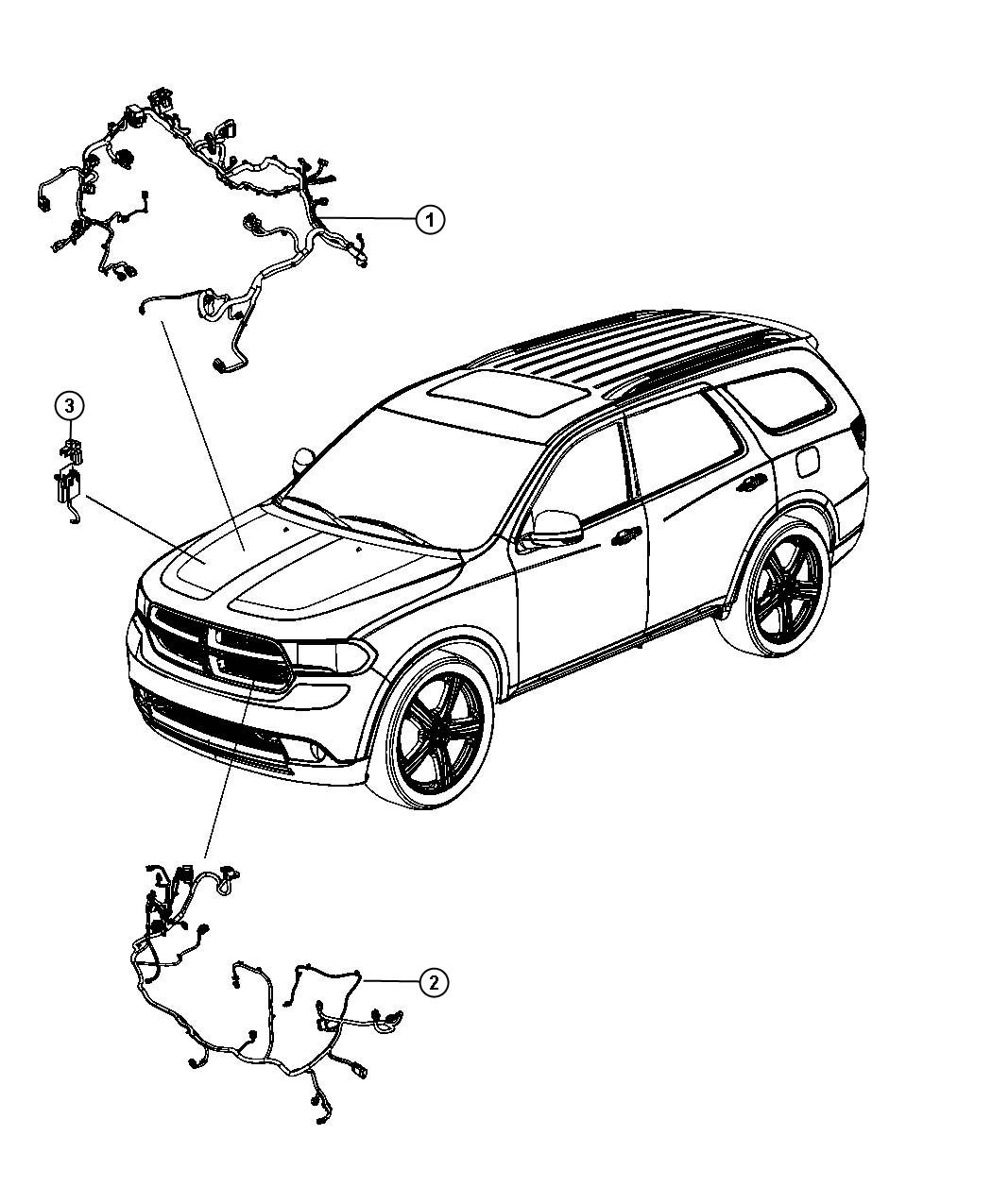 Wiring, Headlamp to Dash. Diagram